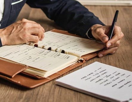 Photo agenda - prise de notes